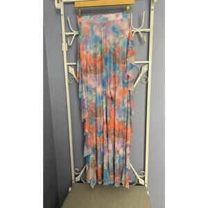 Love Highlight Rainbow Aquarela Spandex Pants See Through Bikini Cover Up Small